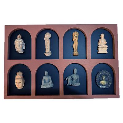 磁吸黑板冰箱贴展示佛窟菩萨龛门