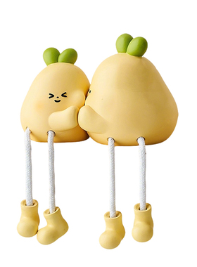 房间卧室置物架洞洞板吊脚娃娃摆件装饰品电视柜墙上创意可爱家居