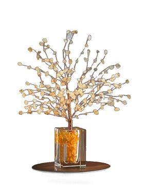 入门玄关水晶树发财树摆件