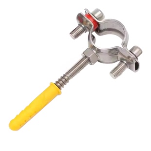 304不锈钢管卡固定管支架膨胀螺钉抱箍管夹水管夹子管道卡扣卡箍