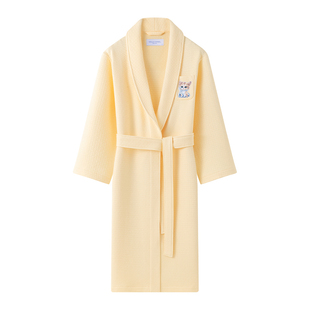 CallaAngel纯棉浴袍女柔软吸水猫咪睡衣睡袍A类亲肤速干浴衣新款