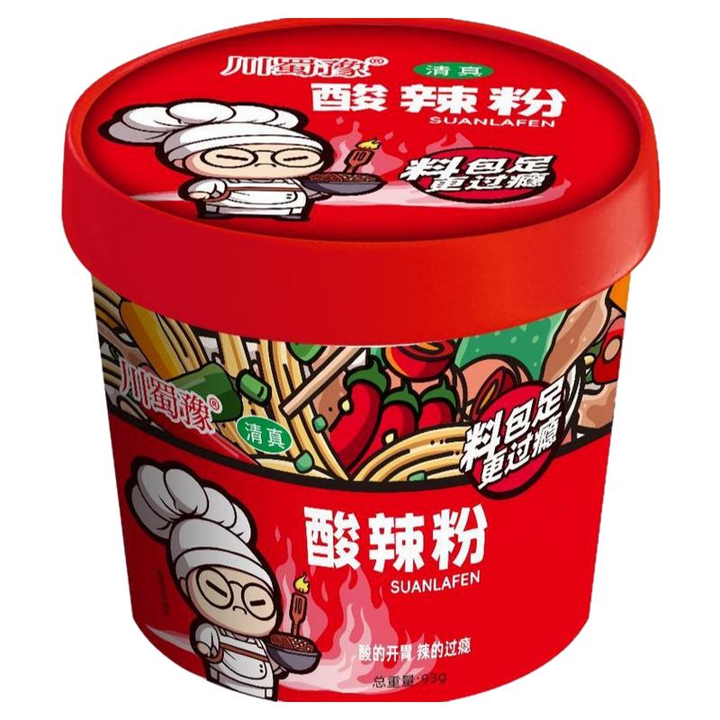 川蜀豫酸辣粉6桶装冲泡免煮