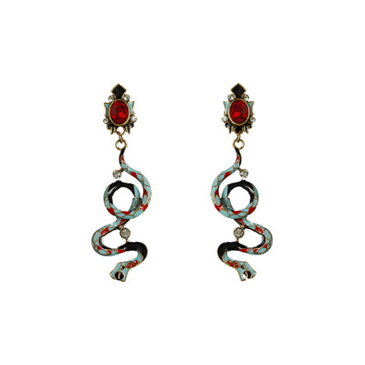 古着珐琅Antique耳钉蛇耳饰