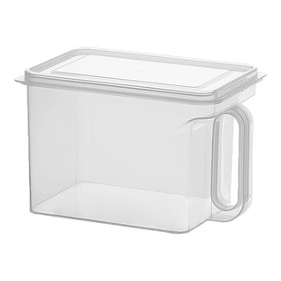 茶包收纳盒透明塑料桌面储物盒大容量密封储物盒厨房整理盒带把手