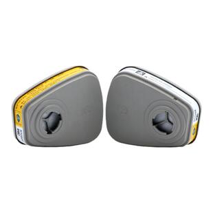 3M6002 6003CN滤毒盒防酸性气体二氧化硫化氯氯化氢活性炭过滤盒