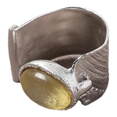 原创手工雕刻镶嵌星痕宝石宽戒指