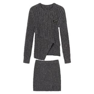 【129/件】EPTISON休闲针织时尚套装2025冬新款显瘦辣妹风两件套