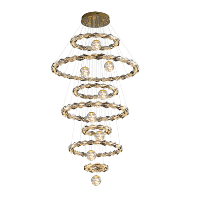 复式楼别墅客厅大吊灯