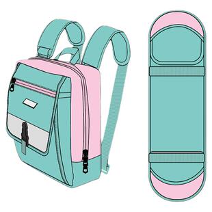 XXXsnow长板包滑板包路冲板包可放护具陆地冲浪板包双肩双翘板包