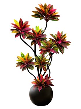 大型绿植客厅高级感变叶木