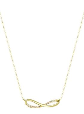 法式金色吊坠项链女款小众高级感