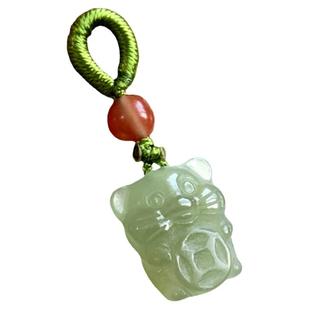 天然和田玉小滴溜青海料手工雕刻立体小吊坠青玉挂坠 diy饰品配件