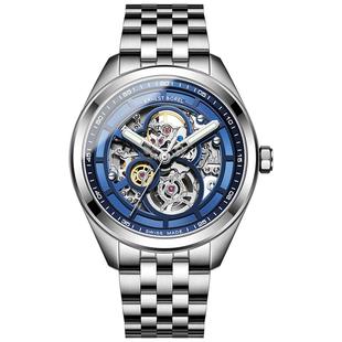 瑞士依波路机械表男钢带镂空全自动机械机芯手表男士时尚商务腕表