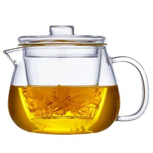 玻璃茶壶单壶耐高温加厚茶水分离新款高硼硅家用一人小泡茶红茶具