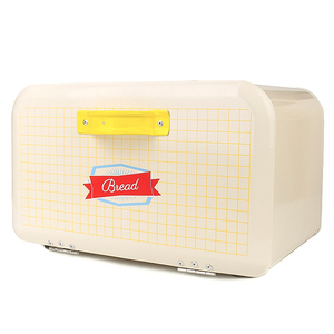 北欧简约白色掀盖铁皮收纳箱桌面零食置物盒厨房烘焙面包箱收纳盒