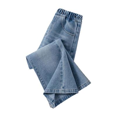 棉致童装衣服春季女童阔腿牛仔裤