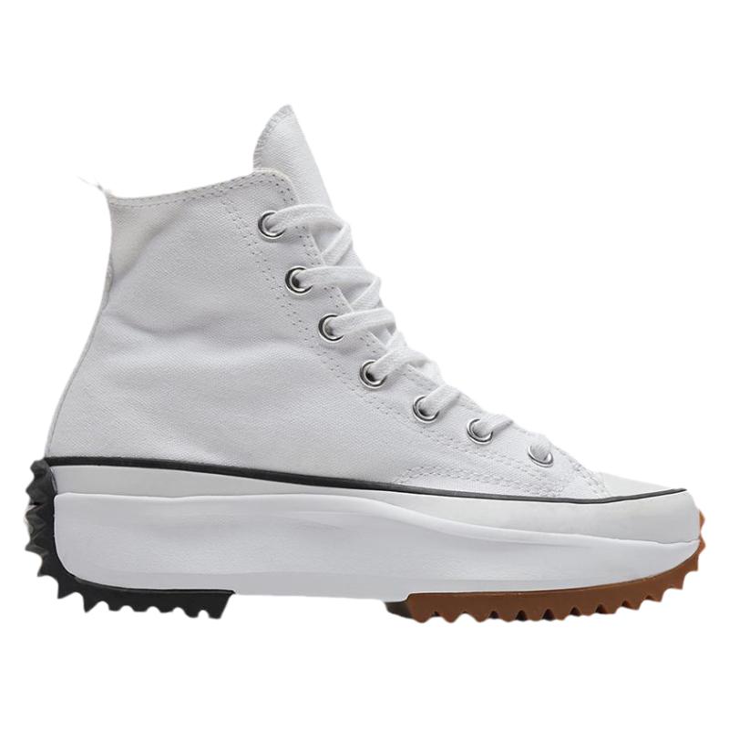 CONVERSE匡威官方Run Star Hike高帮帆布流星厚底鞋小白鞋166799C