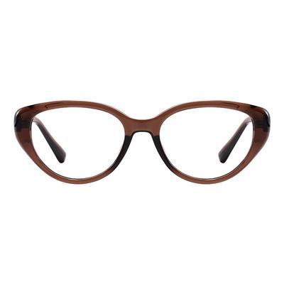 猫眼自动感光变色近视眼镜女