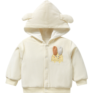 儿童外套春秋冬婴儿薄夹棉保暖棉服上衣男女一岁冬装幼儿宝宝衣服