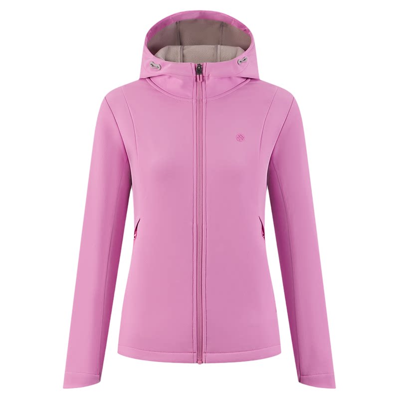 必迈运动保暖软壳衣户外防风加绒夹克女款跑步训练外套