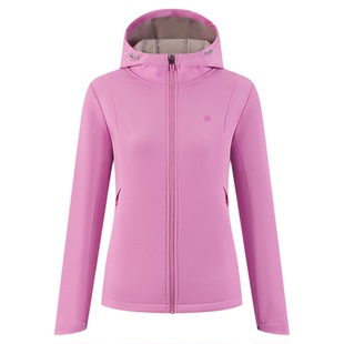 必迈秋冬运动保暖软壳衣户外防风加绒夹克女款跑步训练外套