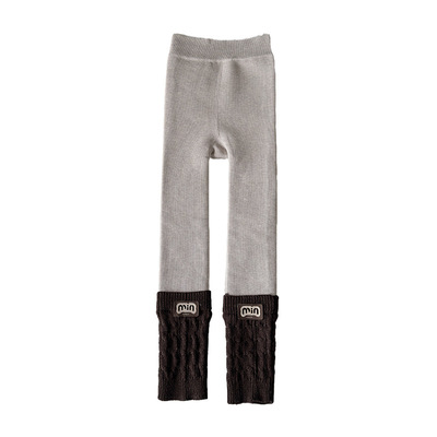 女童秋冬打底裤一体袜套九分裤袜