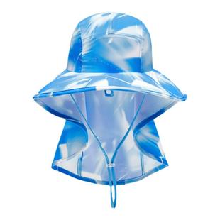 安踏女童防晒帽子遮阳抗紫外线男童宝宝帽子儿童沙滩帽渔夫帽透气