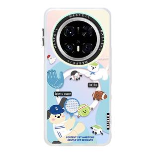 ANGYING × 网球小狗适用华为Mate80Promax手机壳磁吸带支架新款mate60硅胶软mete70保护套mt30高级感全包女