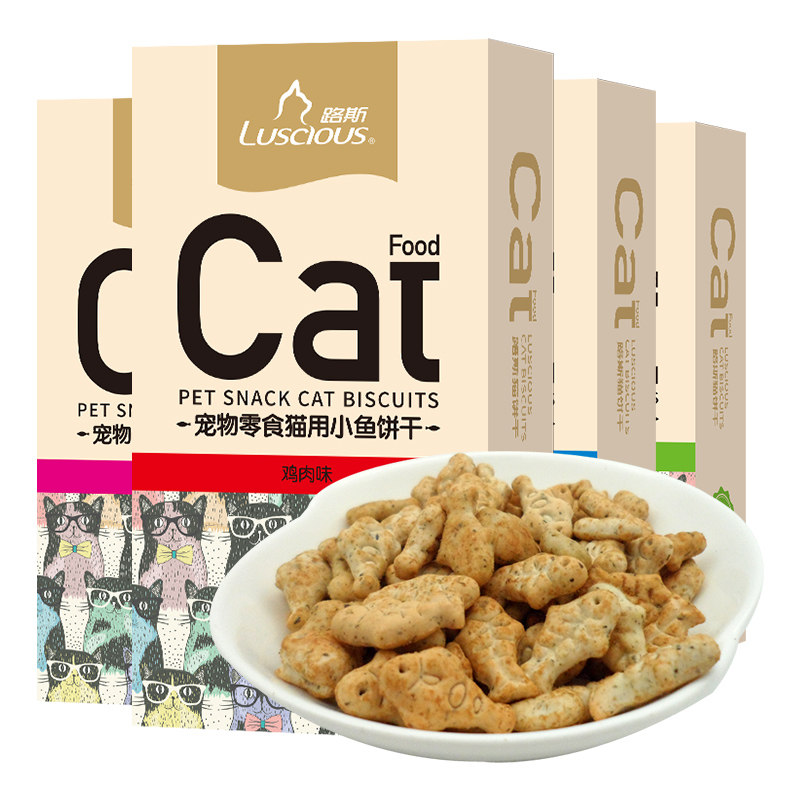 路斯猫薄荷鸡肉小鱼饼干