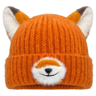 可爱狐狸尼克周边动漫卡通针织帽子女秋冬保暖百搭显脸小毛线帽潮