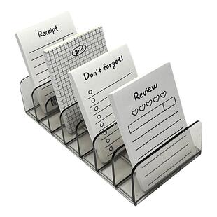 桌面手账置物架办公室明信片收纳盒学生宿舍便利贴杂物整理展示架