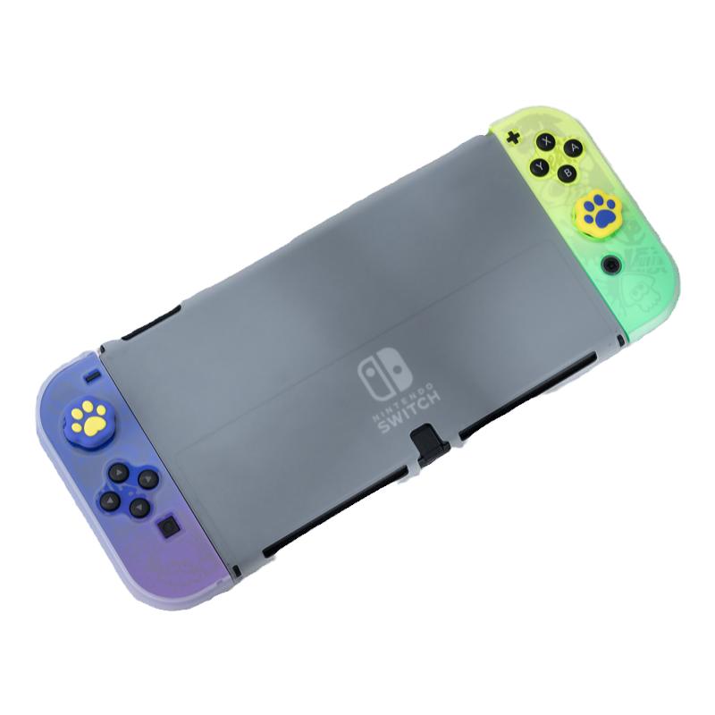 极想任天堂Switch保护壳透明磨砂PC壳 oled手柄保护套游戏机配件