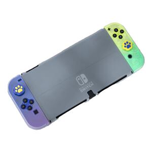 极想 任天堂Switch保护壳透明磨砂PC壳 oled手柄保护套游戏机配件