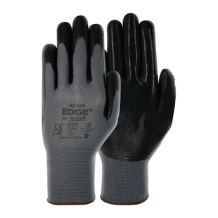 Ansell安思尔劳保耐工作防滑透气PU涂层浸掌涤纶抗撕裂防护手套