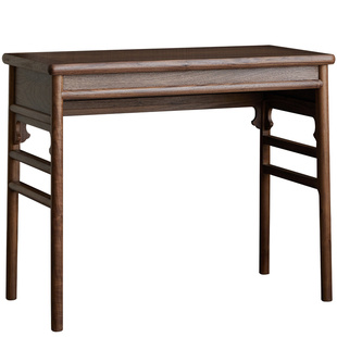 璞木听琴图琴桌宋式美学黑胡桃木宋徽宗共鸣琴台原木小型仿古书桌