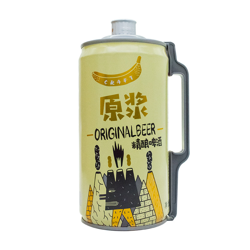 青岛蓝宝石精酿原浆啤酒全麦浑浊型2升桶装2000ML促销包邮