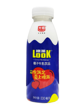 光明噜渴look椰子牛乳饮品330ml