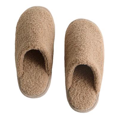 牛筋底防滑泰迪绒保暖居家拖鞋冬季加厚加绒室内家用卧室软底男女