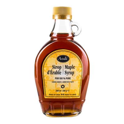 加拿大Aodi/奥帝牌纯枫糖浆100% pure Maple Syrup 250ml松饼烘焙