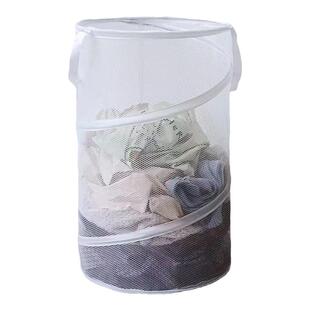 DT019可折叠大容量网状脏衣篮公仔玩具收纳筐便携卧室衣柜收纳篮