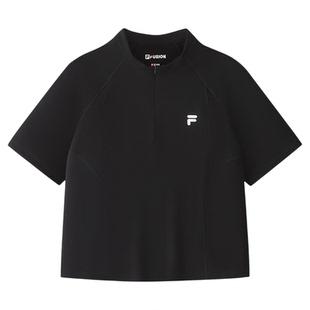 【田曦薇同款】FILA FUSION斐乐潮牌短袖t恤女夏新款吸湿速干上衣