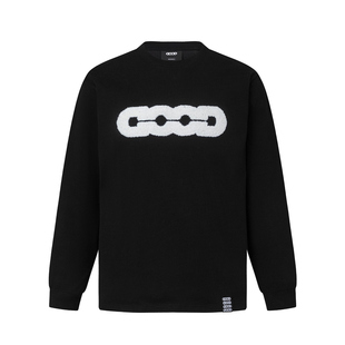 GOOD立体卫衣地球刺绣标语高级感加绒卫衣长袖潮流感男女情侣同款