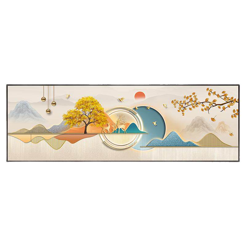 背靠金山卧室床头自粘装饰画新款客厅背景墙主卧壁贴画挂画高级感