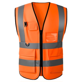 反光安全背心马甲工地建筑施工工人荧光衣工作服反光衣定制印logo