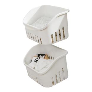 浴室小挂篮子壁挂式收纳篮塑料卫生间置物篮洗澡筐厨房姜蒜调料架