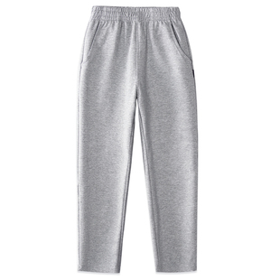 儿童直筒加绒深蓝运动裤男女童深灰色裤子小学生秋冬藏青色校服裤