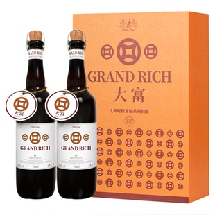 【大富】进口精酿啤酒艾尔比利时橡木桶8.6%vol高端啤酒750ml*2瓶