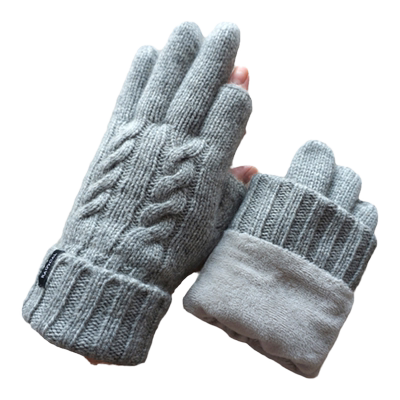 瑞迪卡欧秋冬男女羊毛露两指毛线