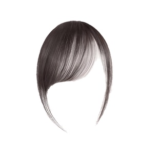 假刘海全真发古早气质斜刘海假发自然前额清冷韩系齐刘海假发片女