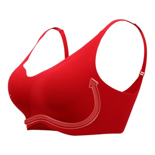 古今本命年红色内衣结婚新娘套装文胸礼盒内裤美背聚拢胸罩礼物